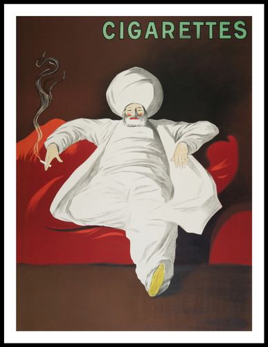 Plakat 60x80cm  Cigarettes, Cappiello Vintage do Salonu na Arena.pl