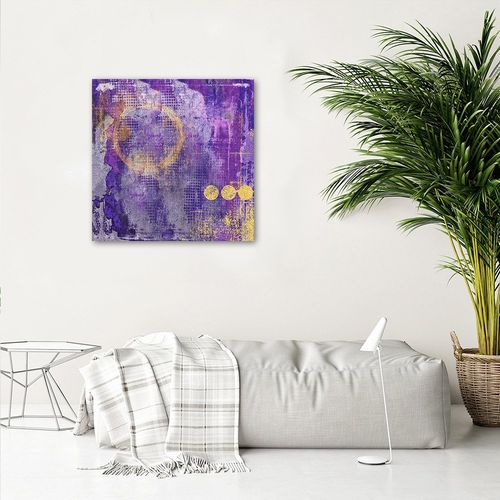 Deco Panel, Abstrakcja, fiolet 80x80 na Arena.pl