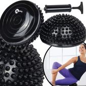 PIŁKI SENSORYCZNE REHABILITACYJNE PÓŁKULE DYSK BERET JEŻYK - 2 SZT 16CM