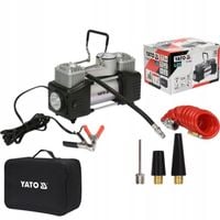 YATO KOMPRESOR SAMOCHODOWY Z MANOMETRTEM 12V POMPKA SPRĘŻARKA 250W