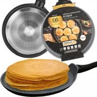 PATELNIA NALEŚNIKOWA DO NALEŚNIKÓW PLACKÓW PANCAKES GRANITOWA GAZ INDUKCJA