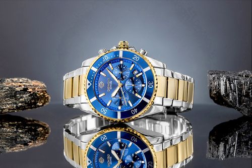 zegarek męski giewont chronograph sapphire multikolor gw3970-b5 na Arena.pl