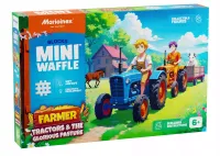 Marioinex klocki WAFFLE mini FARMER - Traktory i wypasiona łąka, 110 el