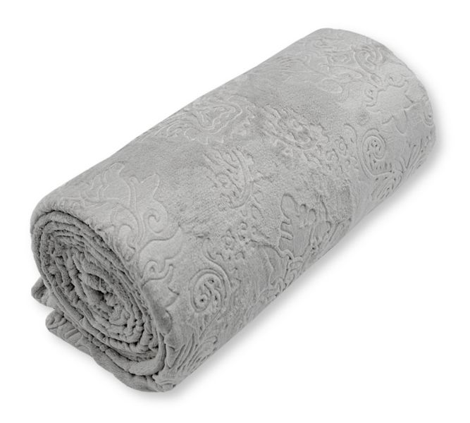 Miękki Koc Glamour 200X220 Jasnoszary zdjęcie 1