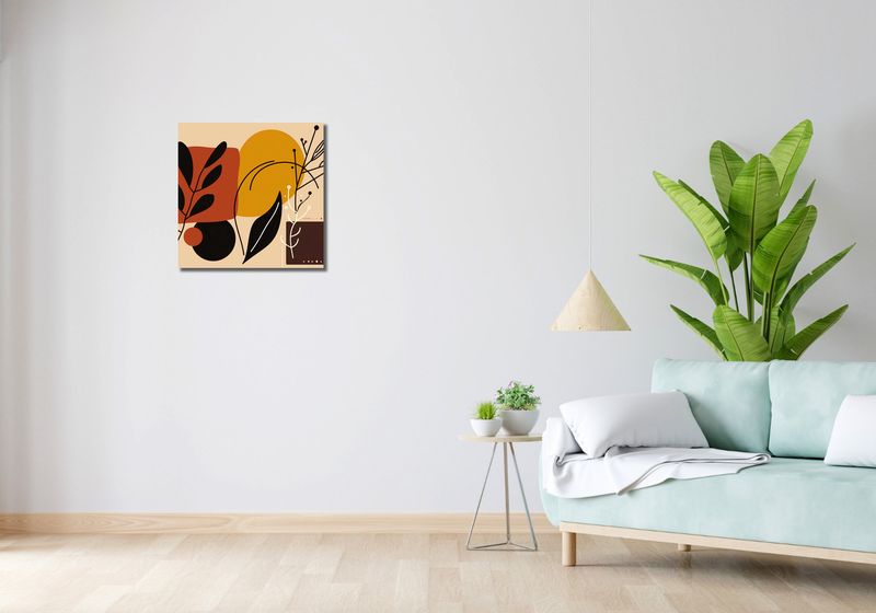 Obraz 50x50cm Ciepłe Kontury zdjęcie 2