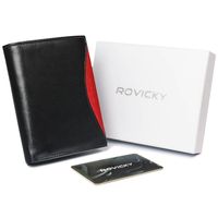 duży, oryginalny portfel męski z naturalnej skóry licowej, rfid