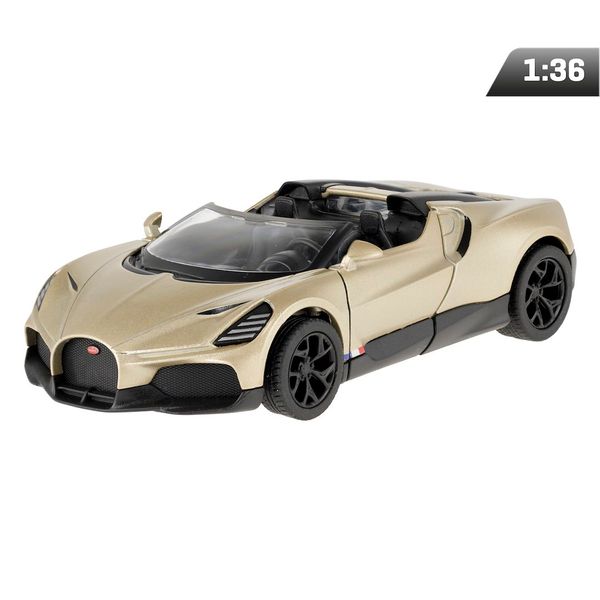 Model 1:36, Bugatti Mistral, złoty zdjęcie 1