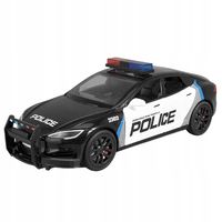 TESLA S METALOWY MODEL SAMOCHODU 1:24 DŹWIĘK ŚWIATŁO CZARNY POLICYJNY