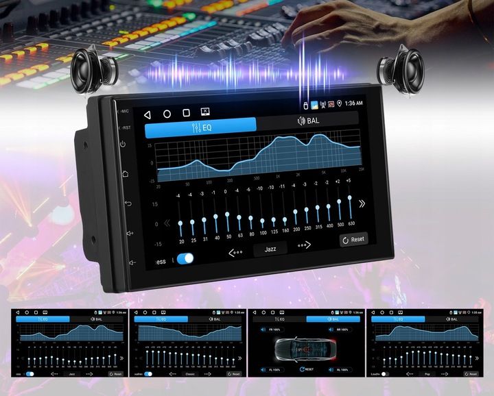 RADIO SAMOCHODOWE 2 DIN 6GB RAM ANDROID AUTO CARPLAY ANDROID 15 RDS zdjęcie 14