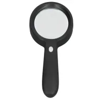 Lupa szkło powiększające 10x 85mm z podświetleniem led na baterie