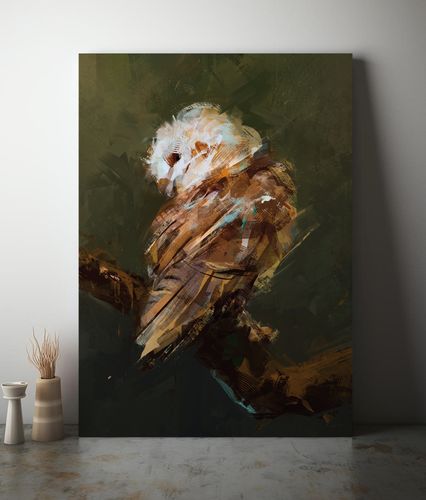Obraz na płótnie sowa abstrakcja 50x70 cm na Arena.pl