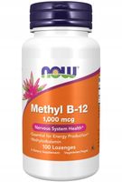 NOW Foods Methyl B-12 1000mcg WIT. B12 METYLOKOBALANINA SEN KRĄŻENIE 100p
