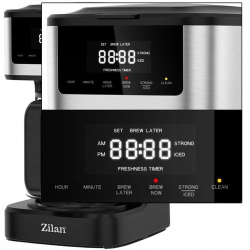 EKSPRES DO KAWY PRZLEWOWY 900W 1800ML PANEL DOTYKOWY na Arena.pl