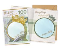 karnet urodziny (król, banknot, lusterko) dk-1213