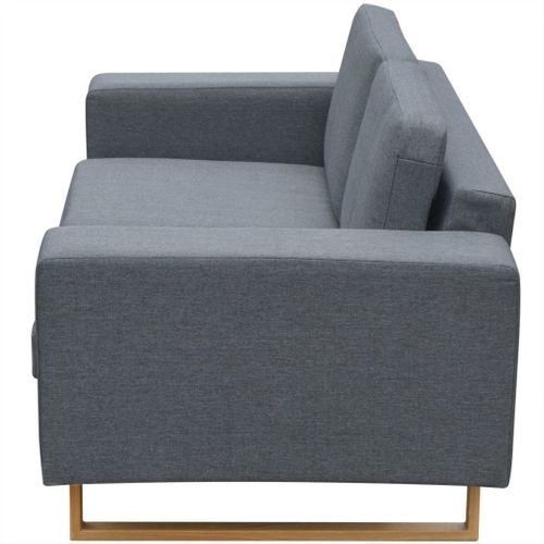 VidaXL Sofa 2-os. jasnoszara na Arena.pl