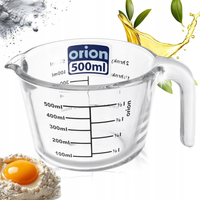 MIARKA KUCHENNA SZKLANA KUBEK Z MIARKĄ DO ODMIERZANIA SKALA 500 ML