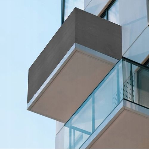 OSŁONA NA BALKON 97% SZARA NA TARAS PŁOT MATA BALKONOWA Z OKUCIAMI na Arena.pl