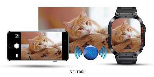 Smartwatch Veltori VT200-1 Czarny Pasek Silikonowy na Arena.pl