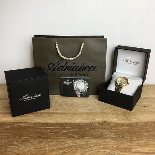 Zegarek Damski Adriatica A3190.1163Q złoty na Arena.pl
