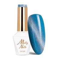 Lakier hybrydowy LED/UV Gel Polish MollyNails Neon Flashy Cat Eye Nr 176 8g