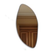 Lustro Łazienkowe Nieregularne LED - 50x100 - MASKAT Pion, z Podświetleniem