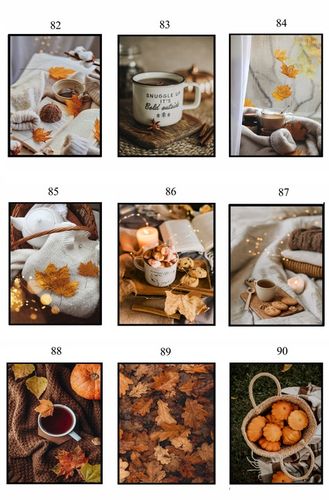 PLAKATY 50x70 JESIENNE obrazy DUŻO WZORÓW do salonu sypialni eviero na Arena.pl