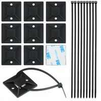 ORGANIZER DO KABLI UCHWYT 10 SZT TRYTYTKI KLEJ 3M