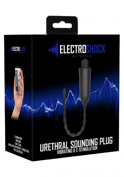 E-Stimulation Vibrating Urethral Sounding Plug - Black zdjęcie 2