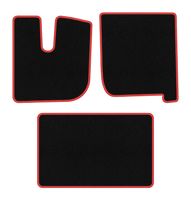 Dywaniki welurowe CARLUX-RED do Iveco Stralis 2013-2019 czarne