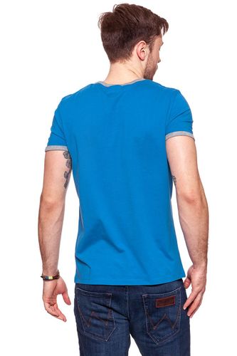 WRANGLER LOGO RINGER TEE DEEP WATER W7B68FQDF L na Arena.pl