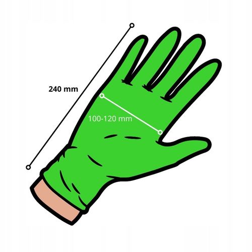 Rękawiczki MERCATOR GOGRIP NITRYLOWE green ZIELONE 50 szt. rozmiar L na Arena.pl