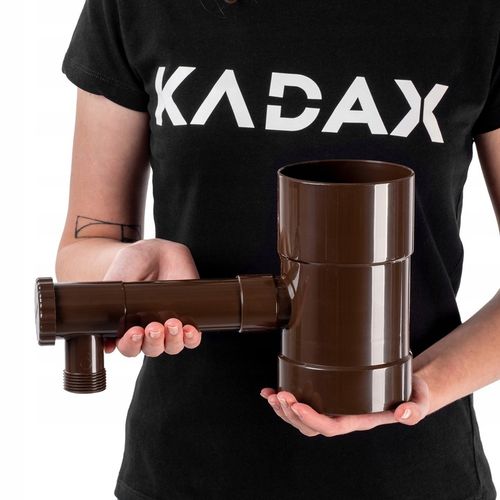 ZBIERACZ ŁAPACZ DESZCZÓWKI WODY DESZCZOWEJ Z RYNNY ZAWOREM CHWYTACZ 100mm na Arena.pl