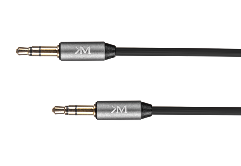 KM0338 Kabel stereo jack 3.5 wtyk - wtyk 1.5m Kru zdjęcie 1