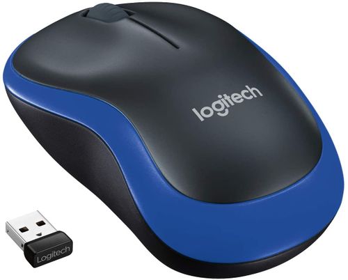 Mysz optyczna bezprzewodowa nano USB niebieska Logitech na Arena.pl