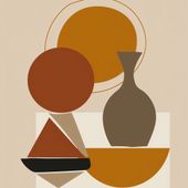 Plakat 100x100cm Geometryczna Utrata