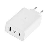 Ładowarka sieciowa Denmen 65W biały 2xUSB-C 1xUSB-A Power Delivery