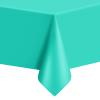 Obrus foliowy zielony morski, 137x274 cm