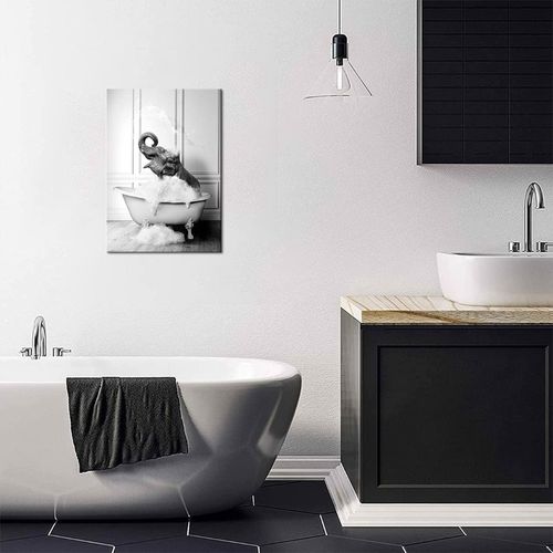 obraz na płótnie - słoń w wannie na Arena.pl