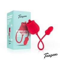 teazers rose vibrator and clitoris stimulator