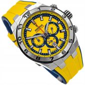 MĘSKI ZEGAREK FESTINA F20671/4 CHRONO BIKE 10BAR ŻÓŁTY STOPER DATOWNIK