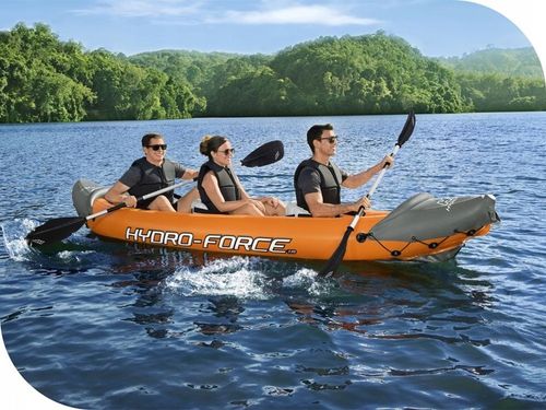 Kajak 3 osobowy Rapid Bestway 65132 Pompka Wiosła Torba NOWY MODEL 2024 na Arena.pl