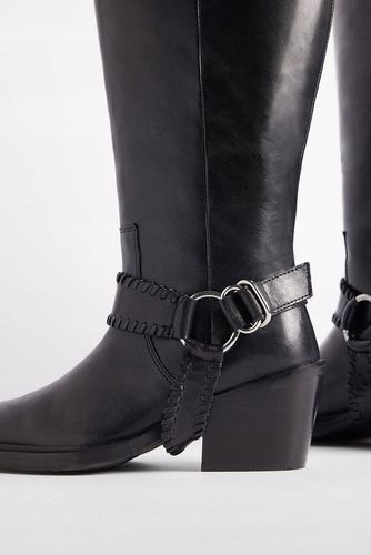 Skórzane kowbojki z klamrą r.36 na Arena.pl