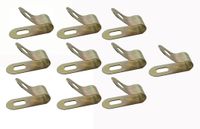 10x OP-01 Zawieszka do przewodów / uchwyt / obejma / opaska : 5-6mm, stal