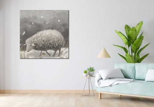 Obraz 100x100cm Bujna Owca na Arena.pl