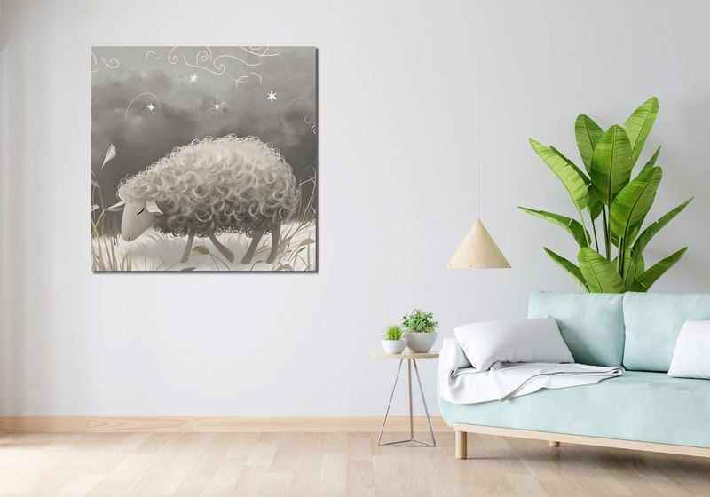 Obraz 100x100cm Bujna Owca zdjęcie 2
