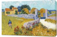 Obraz 90x60cm Farmhouse in Provence, Van Gogh Vintage