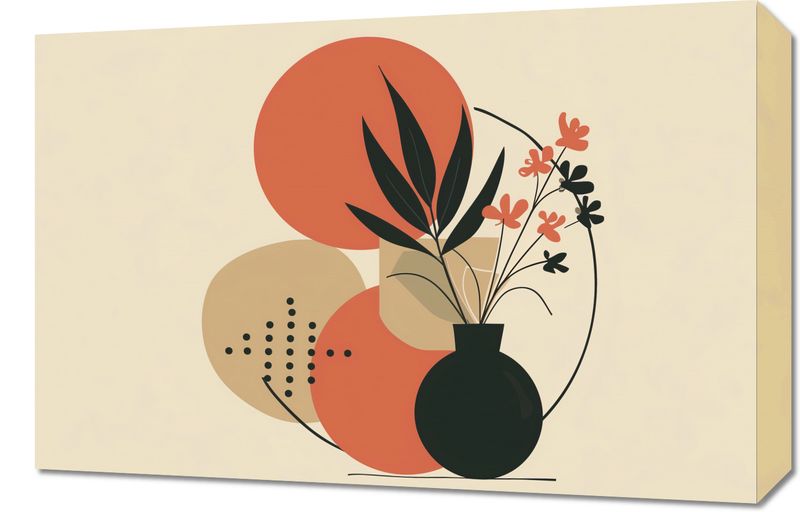 Obraz 60x40cm Wazon z Kwiatami zdjęcie 1