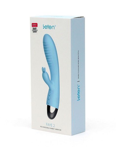 Wibrator-Vibratore Rabbit Leten Faye 2 Turquoise zdjęcie 1