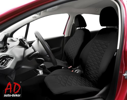 Uniwersalne skórzane pokrowce MODERN MP-1 CZARNE do AUDI A6 C4 C5 C6 C7 C8 na Arena.pl