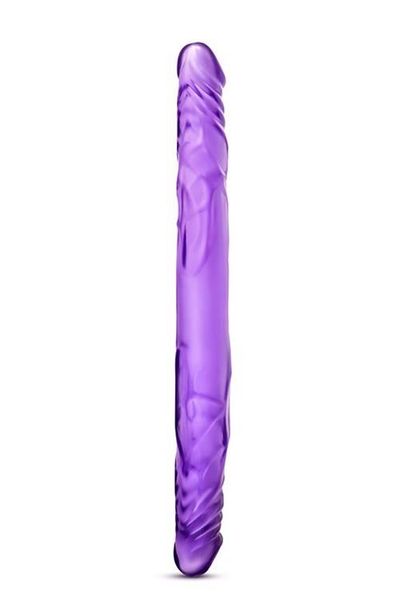 Dildo-B Yours 14""""Double Dildo Purple zdjęcie 3